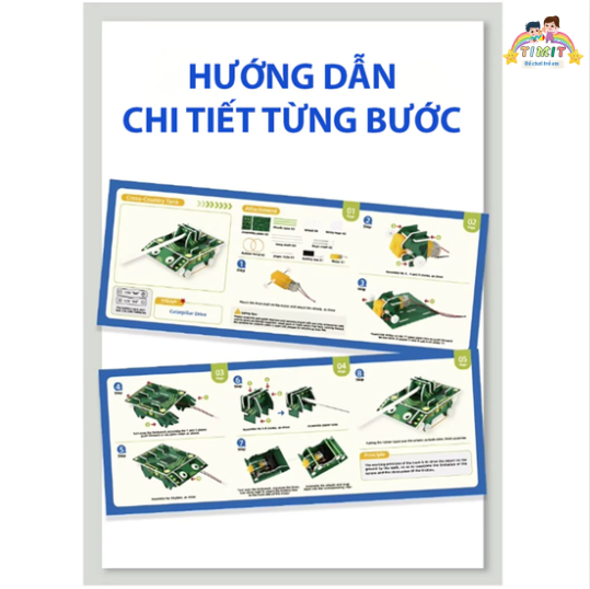 Đồ Chơi Steam Xe Tăng Chiến Đấu & Tư Duy Khoa Học Cùng TIMIT