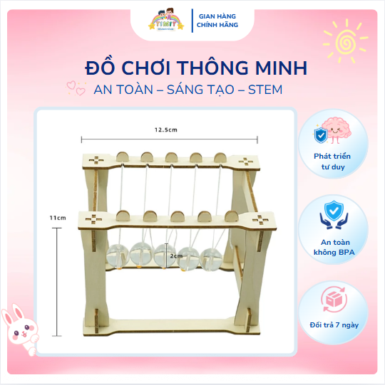 Robot Steam Cho Bé 5-10 Tuổi Con Lắc Newton -TIMIT