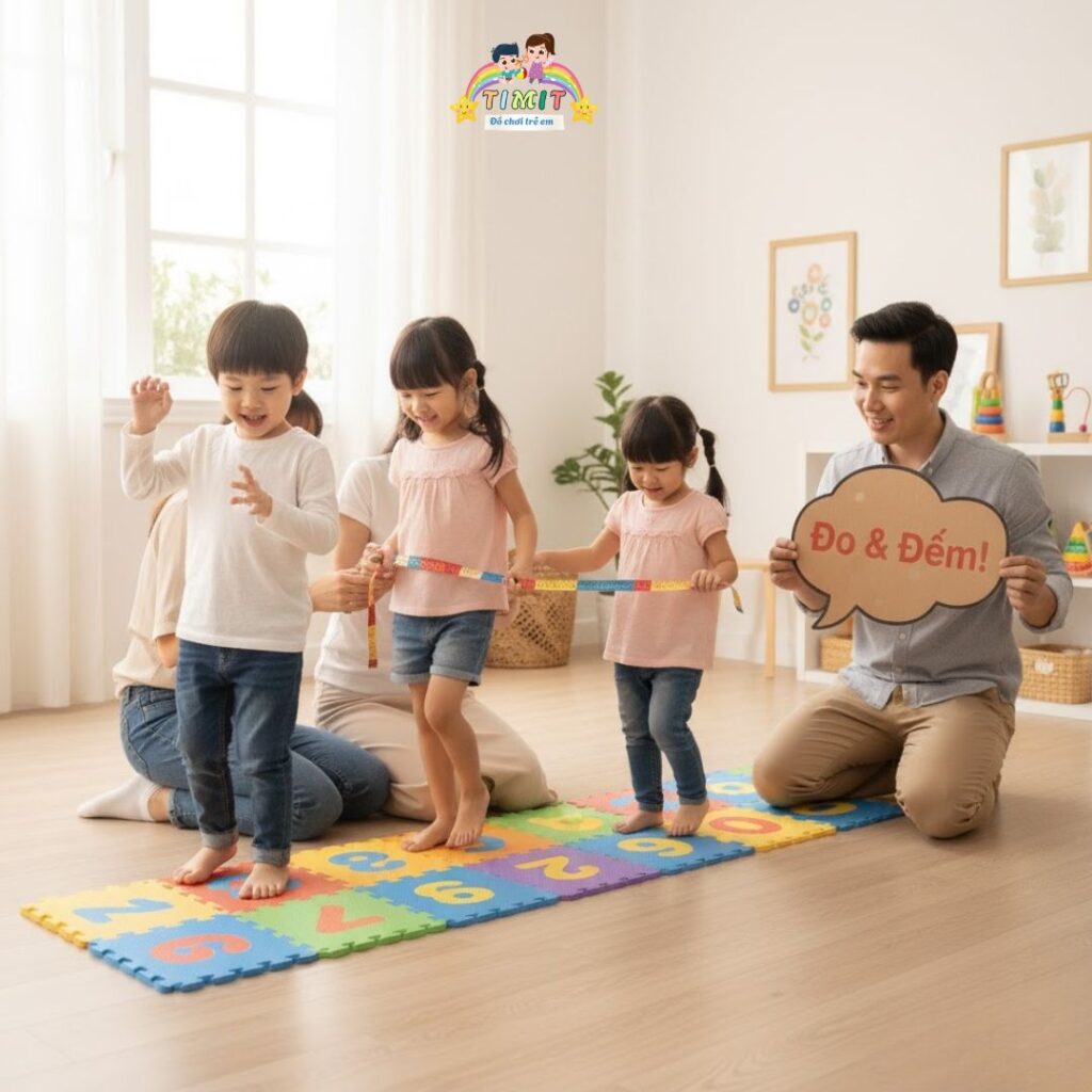 làm đồ chơi học toán cho trẻ mầm non