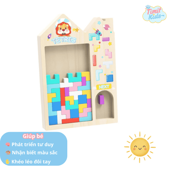 Cửa sổ vàng tư duy cho con với đồ chơi gỗ