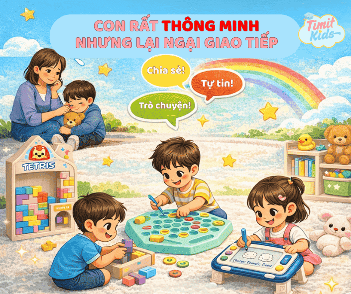 Giải pháp khi con ngại giao tiếp