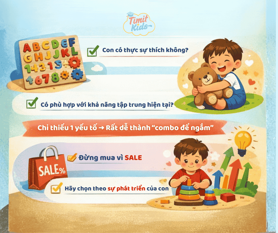 Checklist chọn đồ chơi đúng cho con