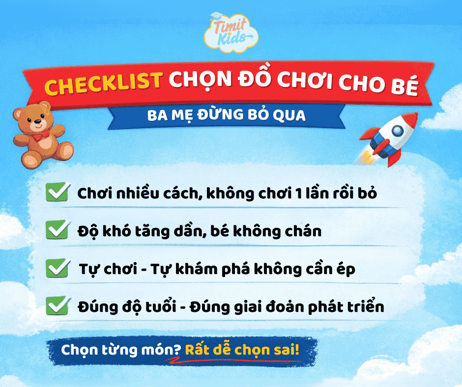 Chọn đồ chơi đúng cho con