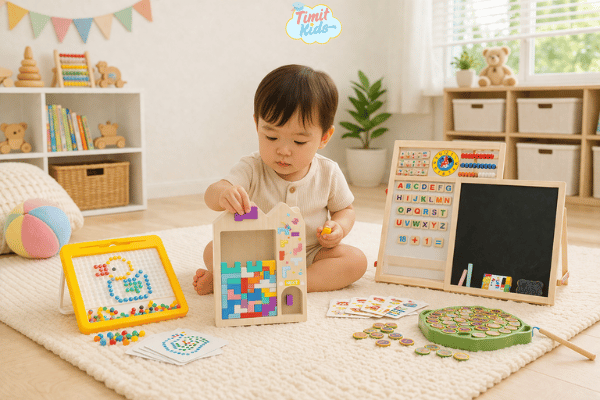 đồ chơi cho bé theo độ tuổi