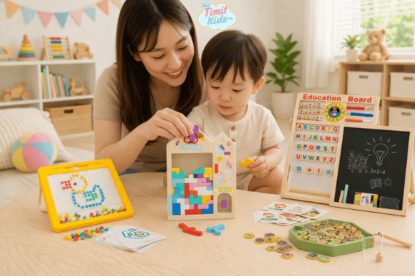 đồ chơi cho bé theo độ tuổi