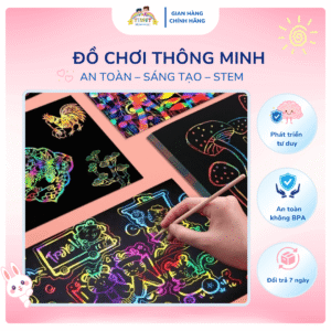 Đồ chơi tranh cạo cho bé