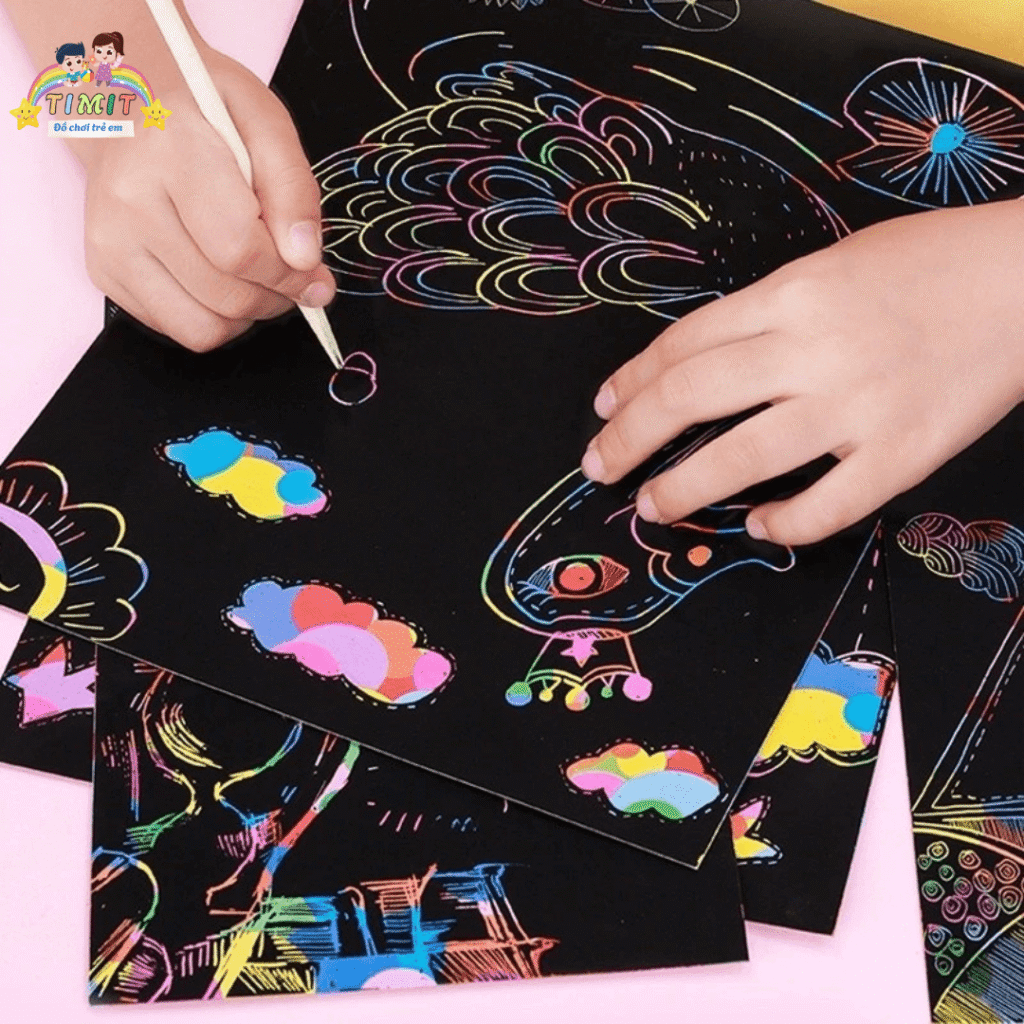 Đồ chơi tranh cạo cho bé
