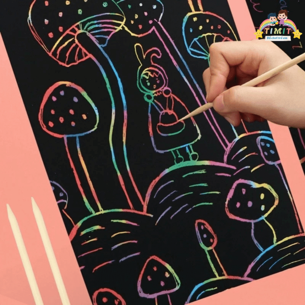 Đồ chơi tranh cạo cho bé
