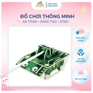 Đồ Chơi Thông Minh Steam Xe Tăng Chiến Đấu Học Cơ Học và Tư Duy Khoa Học